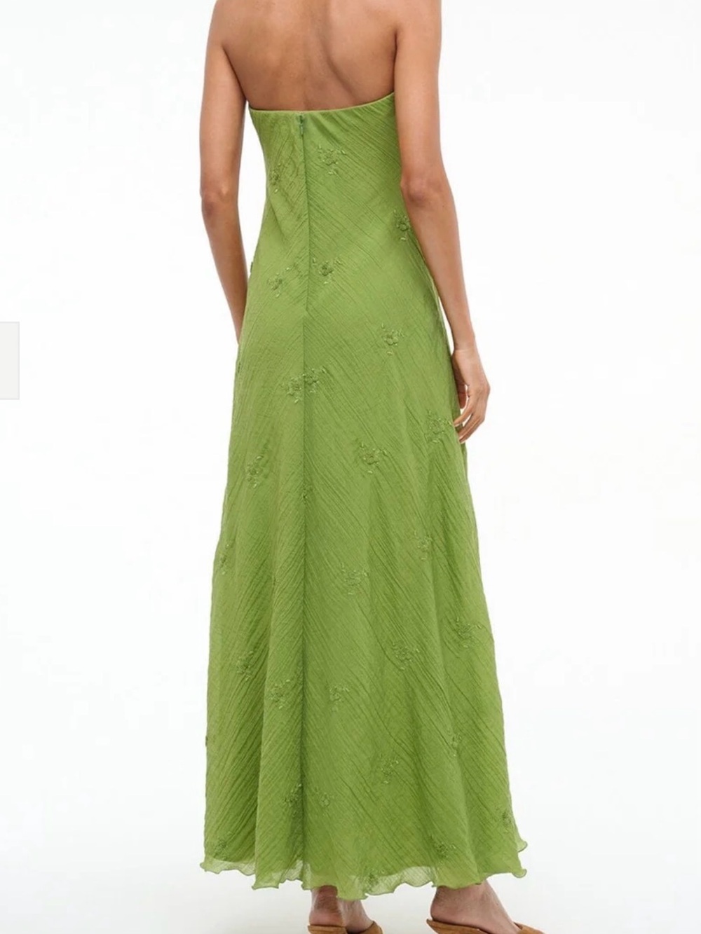STAUD CASSIE DRESS GARDEN GREEN - Picture 2 of 5